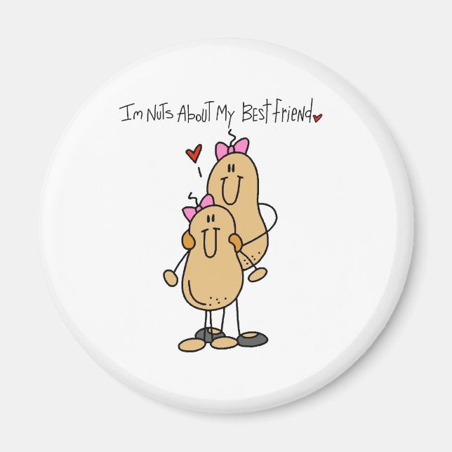 Nuts About Best Friend 2 Magnet (Front)