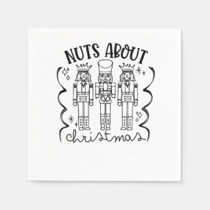 Nuts About Christmas Funny Christmas Nutcracker Napkin