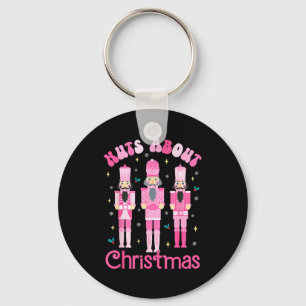 Nuts About Christmas Nutcracker Funny Christmas  Keychain