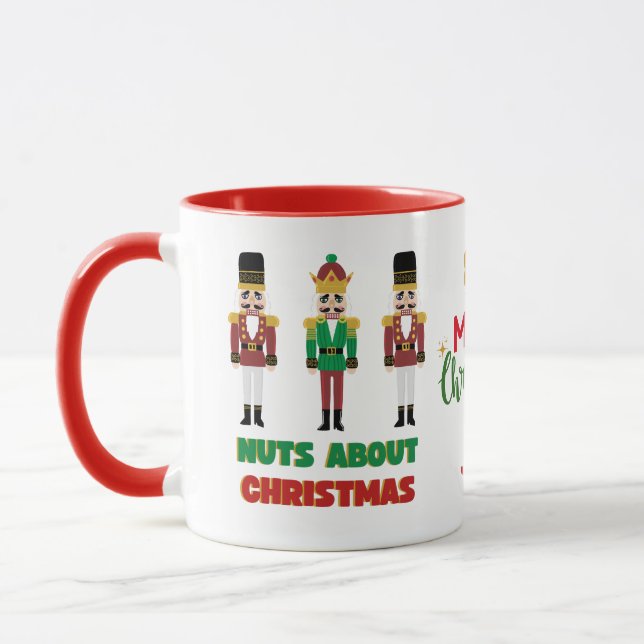 Nuts About Christmas Nutcracker Mug (Left)