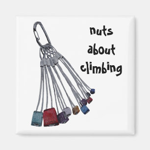 Nuts About Climbing Magnet