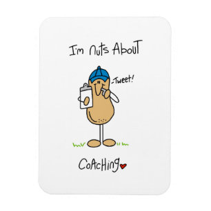 Nuts About Coaching T-shirts and Gifts Magnet