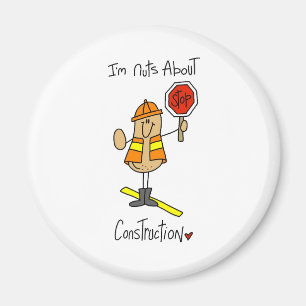 Nuts About Construction Magnet