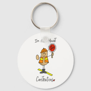 Nuts About Construction T-shirts and Gifts Keychain