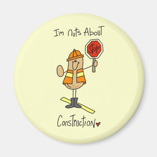 Nuts About Construction T-shirts and Gifts Magnet