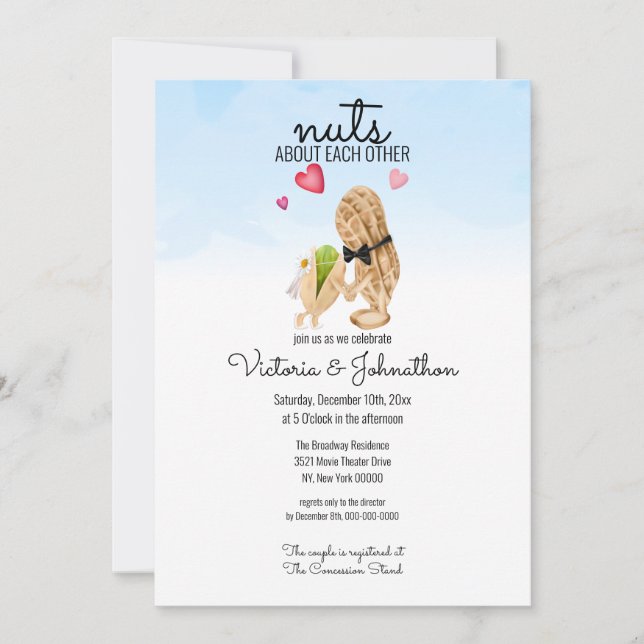 Nuts About Each Other Couples Shower Invitation (Front)