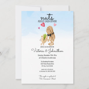 Nuts About Each Other Couples Shower Invitation