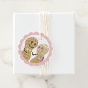 Nuts About Each Other Funny Cute Wedding Favour Tags