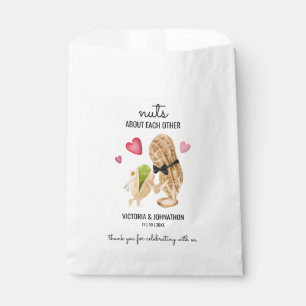 Nuts About Each Other Thank You Wedding Treat Favour Bag