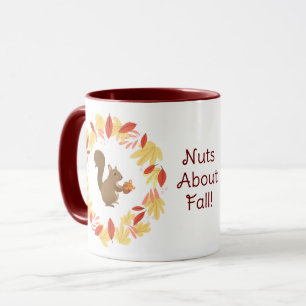 Nuts About Fall Squirrel Mug
