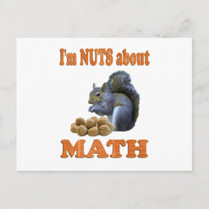 Nuts about Math Postcard