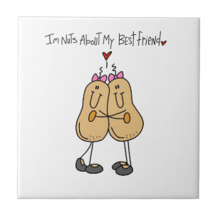 Nuts About My Best Friend T-shirts and Gifts Tile
