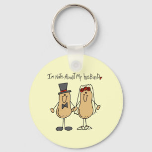 Nuts About My Husband T-shirts and Gifts Keychain