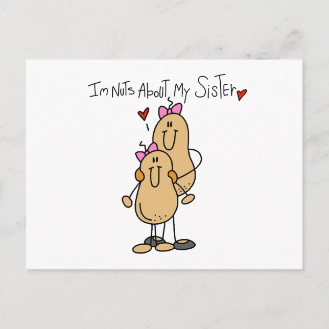 Nuts About My Sister T-shirts and Gifts Postcard (Front)