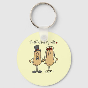 Nuts About My Wife T-shirts and Gifts Keychain