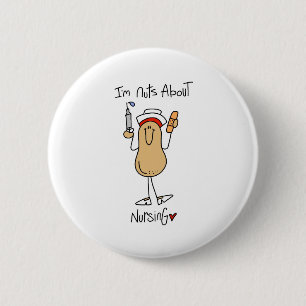 Nuts About Nursing 2 Inch Round Button