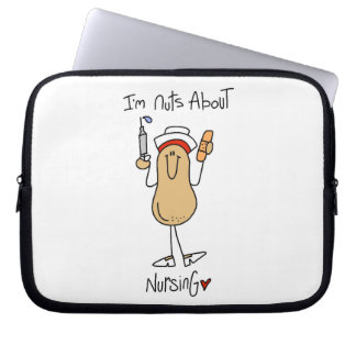Nuts About Nursing T-shirts and Gifts Laptop Sleeve