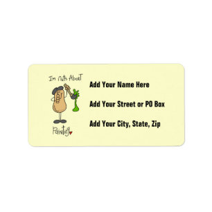 Nuts About Painting T-shirts and Gifts Label
