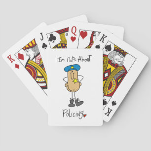 Nuts About Policing T-shirts and Gifts Playing Cards