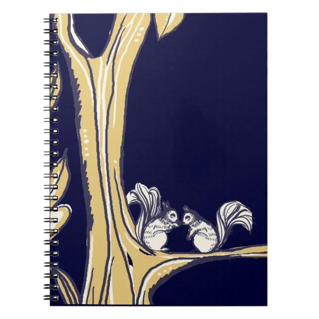 Nuts About You Squirrels Wedding Notebook (Front)