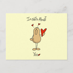 Nuts About You T-shirts and Gifts Postcard
