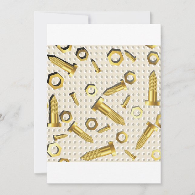 Nuts And Bolts Invitations (Front)