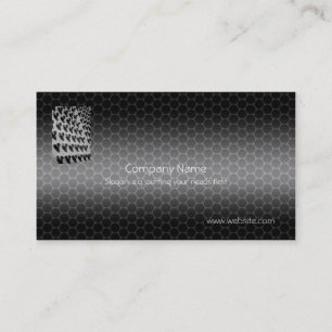 Nuts And Bolts Metallic-look template Business Card