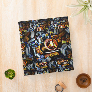 Nuts and Bolts Pop Art Binder
