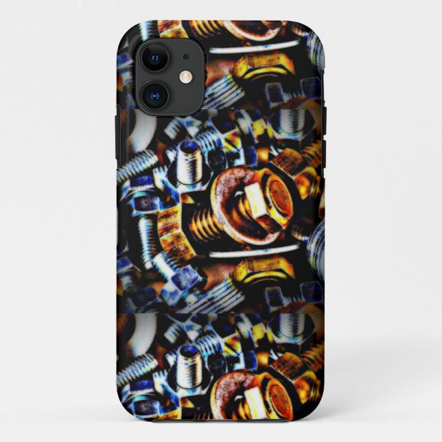 Nuts and Bolts Pop Art Case-Mate iPhone Case (Back)