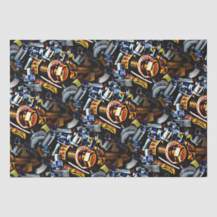 Nuts and Bolts Pop Art Tissue Paper