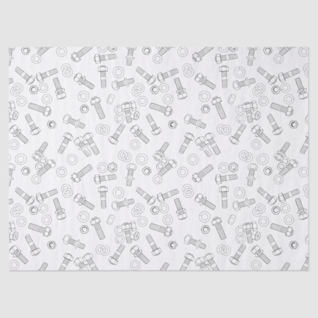Nuts and bolts tissue paper (Front)