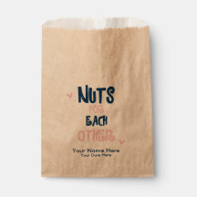 Nuts for Each Other Wedding Favour Bags