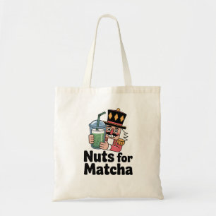 Nuts For Matcha Christmas Nutcracker Matcha Drink Tote Bag