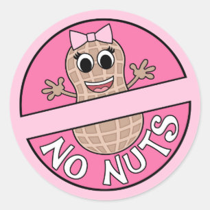 Nuts or No Nuts themed gender reveal stickers