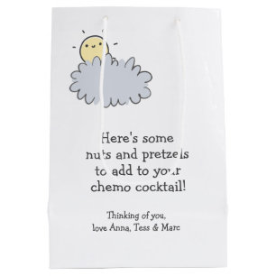 Nuts & Pretzels Chemo Cocktail - Funny Chemo Care Medium Gift Bag