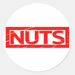 Nuts Stamp Classic Round Sticker