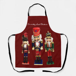 “Nutty about Chrstmas” Nutcracker  Apron