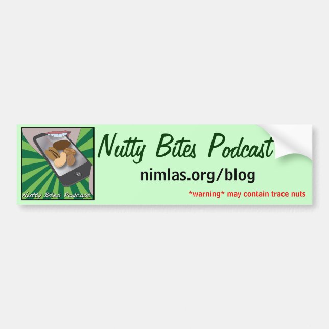 Nutty Bites Bumper Sticker (Front)