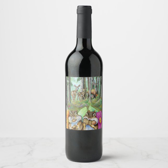 Nutty Buddies Wine Label (Front)