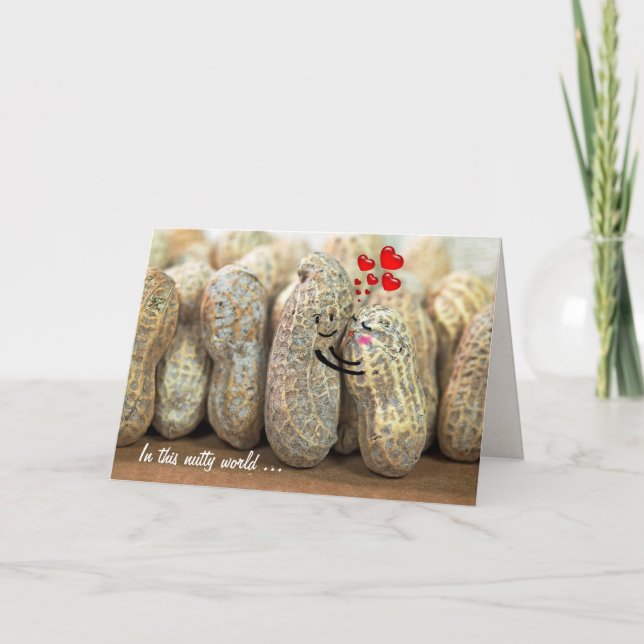 Nutty Couple Wedding Anniversary Card (Front)