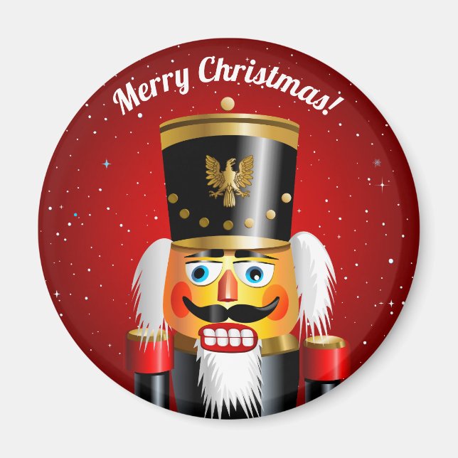 Nutty Nutcracker Toy Soldier Magnet (Front)