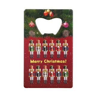 Nutty Nutcracker Toy Soldiers Credit Card Bottle Opener