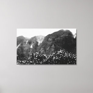 Nuuanu Valley, Hawaii - View of Upside Down Fall Canvas Print