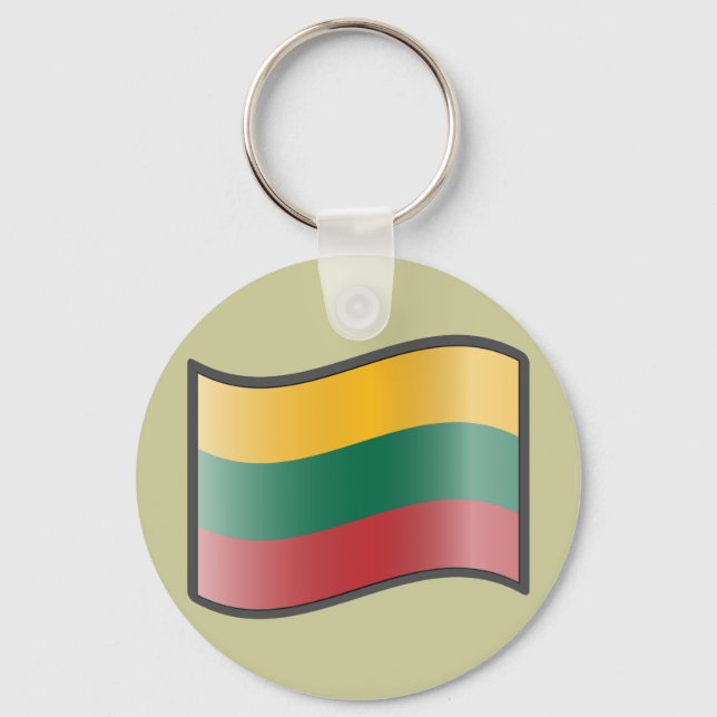 Nuvola Lithuanian, Lithuania Keychain (Front)