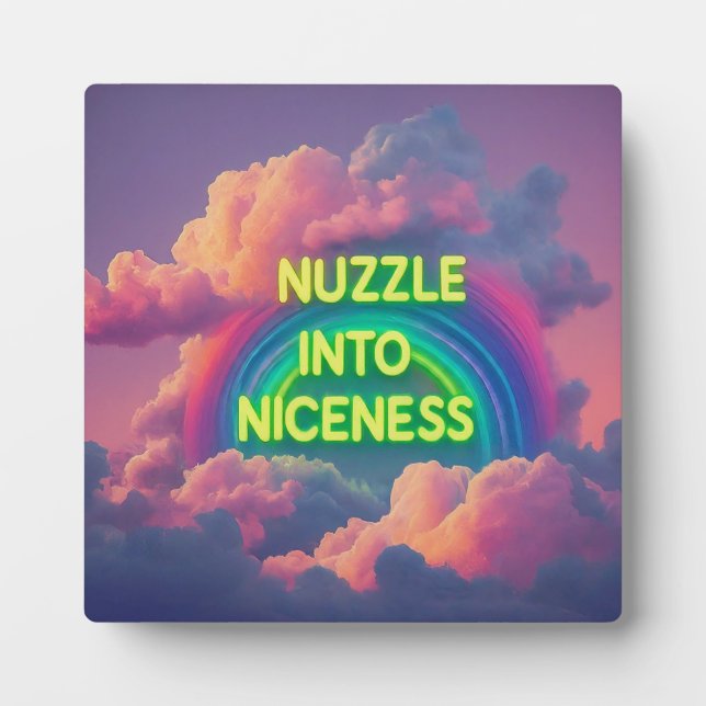 Nuzzle into Niceness Plaque (Front)
