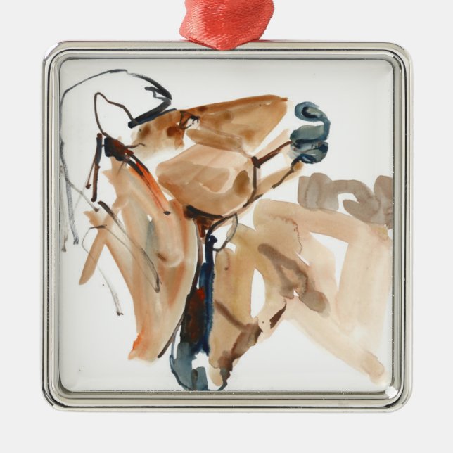 Nuzzle Metal Ornament (Front)