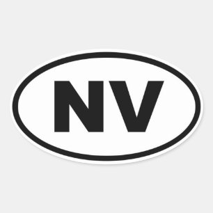 NV Nevada Oval Sticker