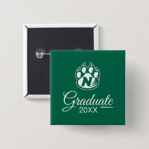 NW Missouri State Graduate 2 Inch Square Button