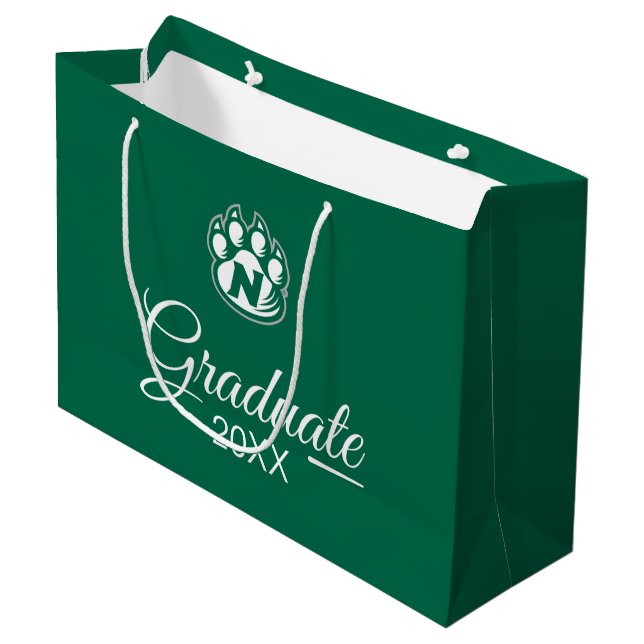 NW Missouri State Graduate Large Gift Bag (Front Angled)