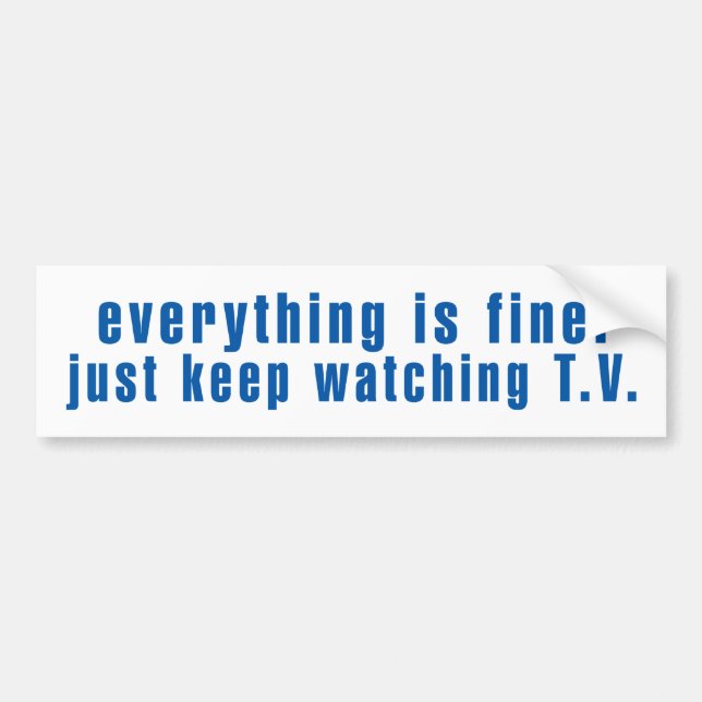 NWO Message For You ~ Bumper Sticker (Front)